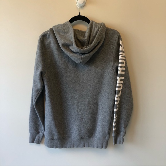 The Color Run Women’s Gray Zip Up Hoodie Size Small - Picture 4 of 7